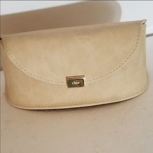 Chloe oversized sunglasses case, Beige, brand new.